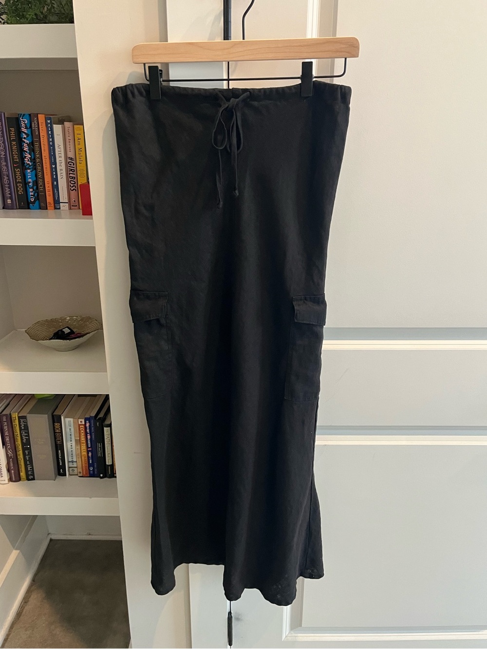 Faithfull The Brand Black Katala 100% Linen Maxi Skirt Medium (NWOT) - Picture 3 of 6
